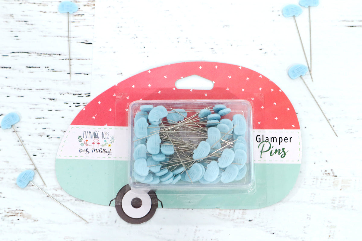 Slightly Biased Quilts Glamper Sewing Pins | Flamingo Toes #ST-25496