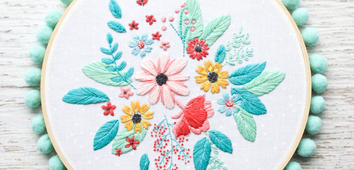 Hand Embroidery Patterns – Flamingo Toes