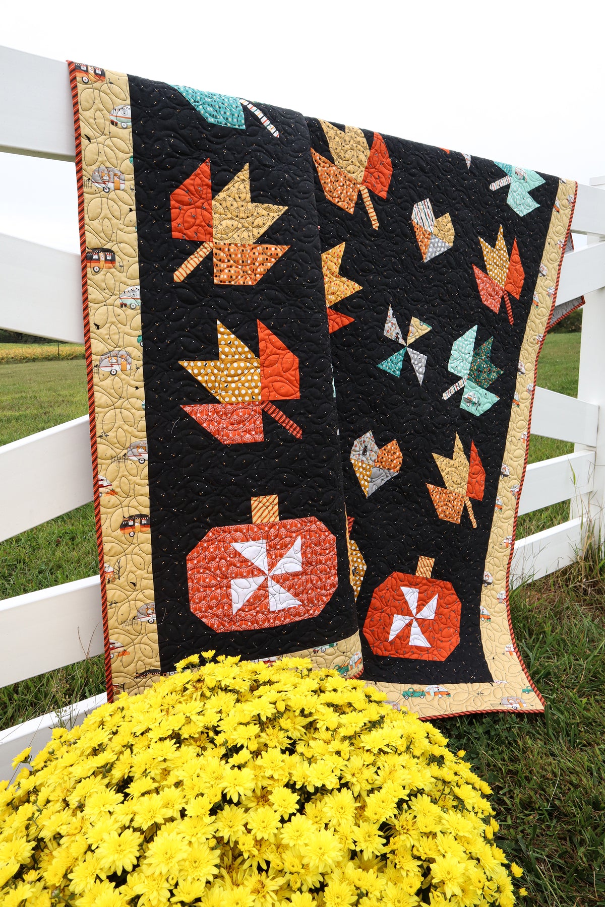 Fall in Love Quilt Paper Pattern – Flamingo Toes