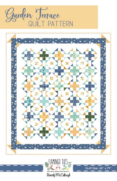 Garden Terrace Quilt Paper Pattern – Flamingo Toes