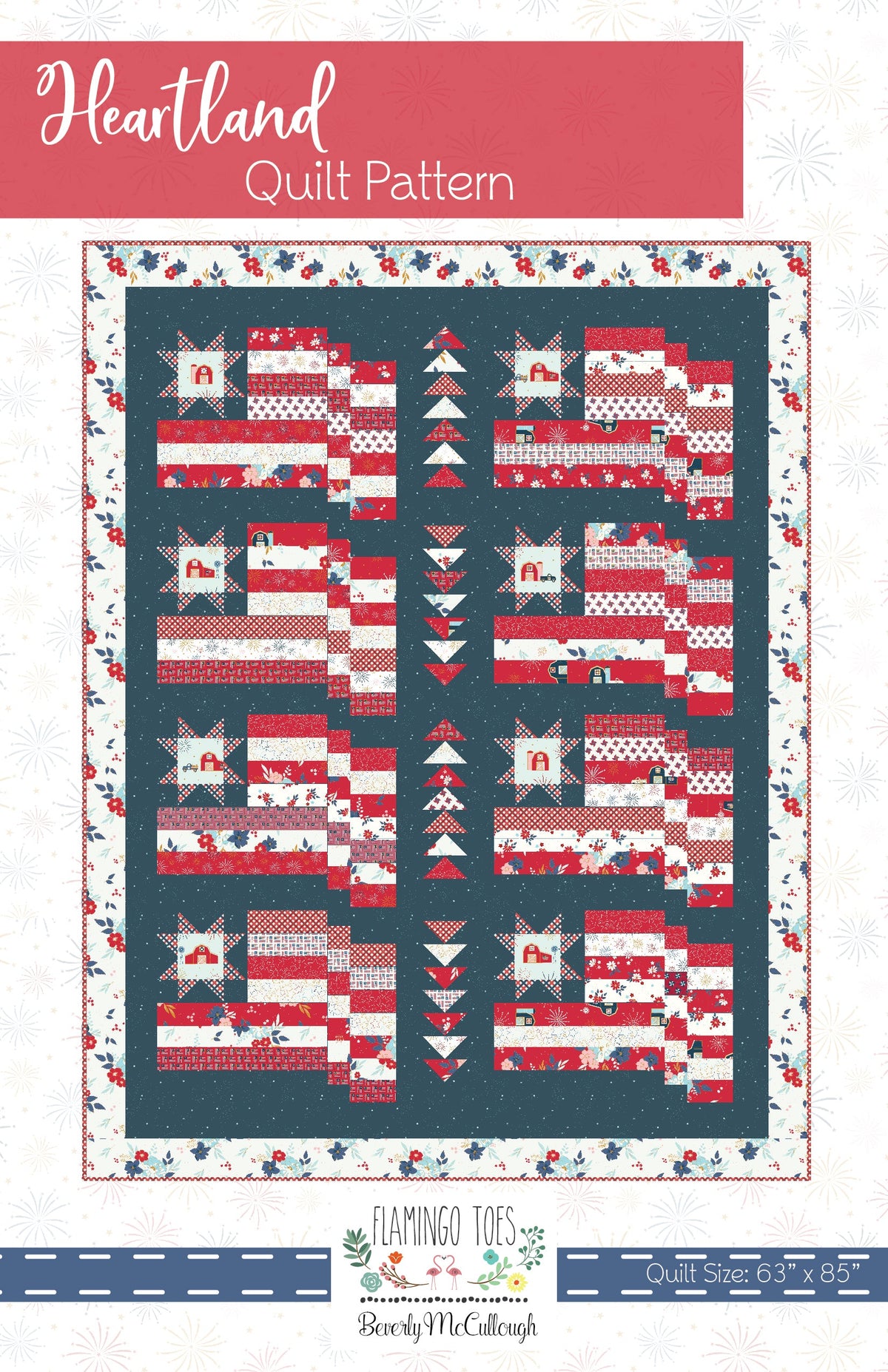 Heartland Quilt PDF Pattern – Flamingo Toes