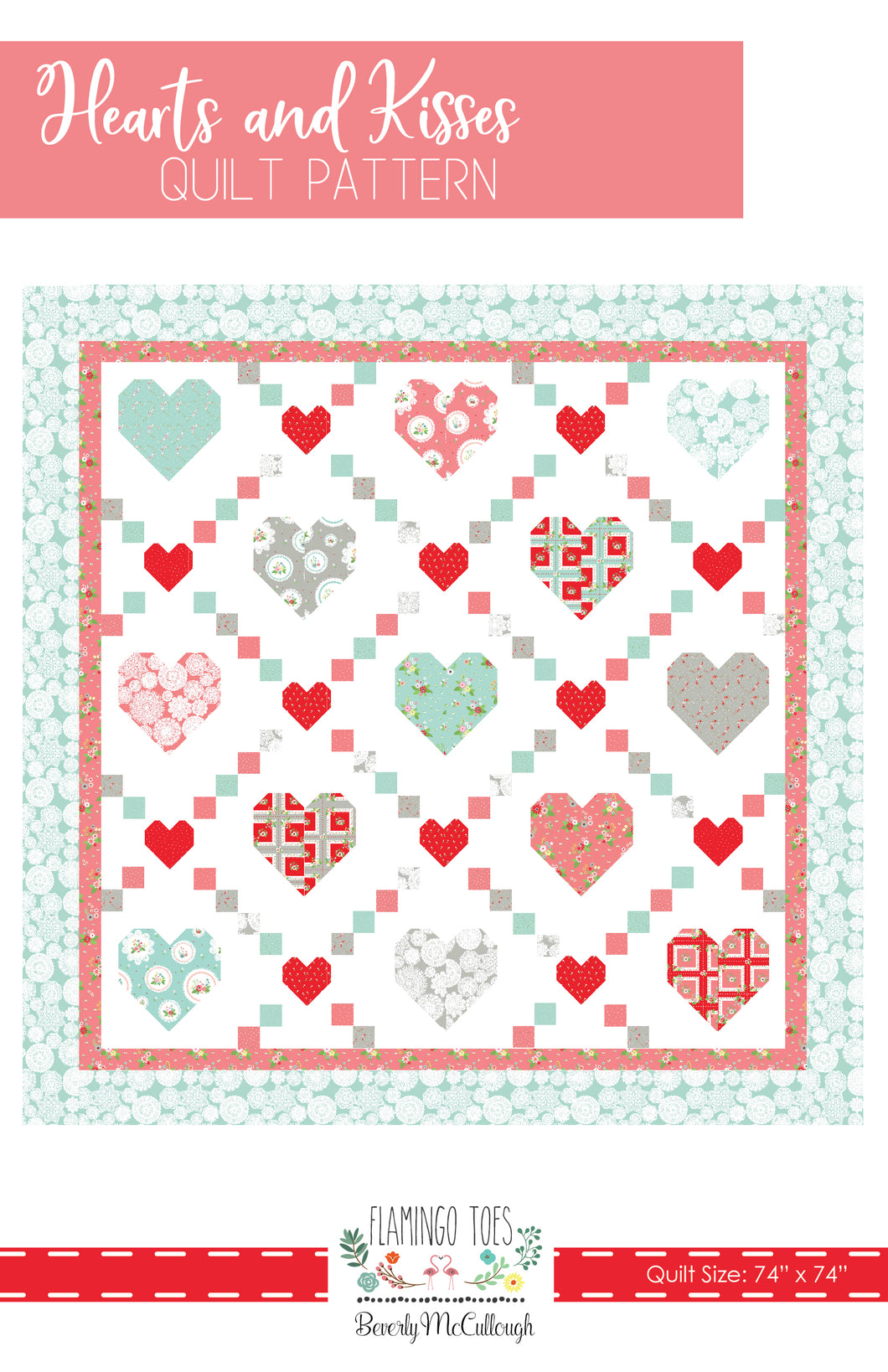 Hearts and Kisses PAPER Quilt Pattern