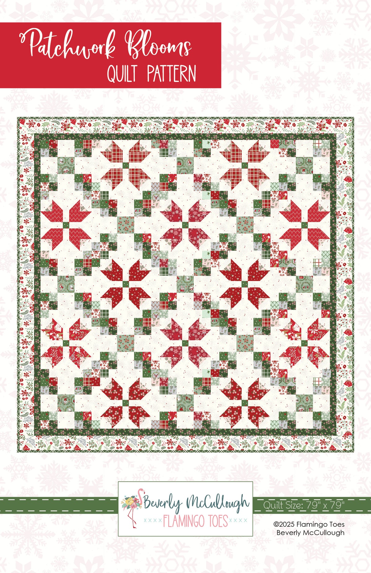 Patchwork Quilt Patterns Pdf Patchwork Blooms Quilt PDF Pattern – Flamingo Toes