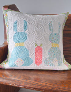 Sweet Spring Bunny Pillow and Runner Quilt Paper Pattern