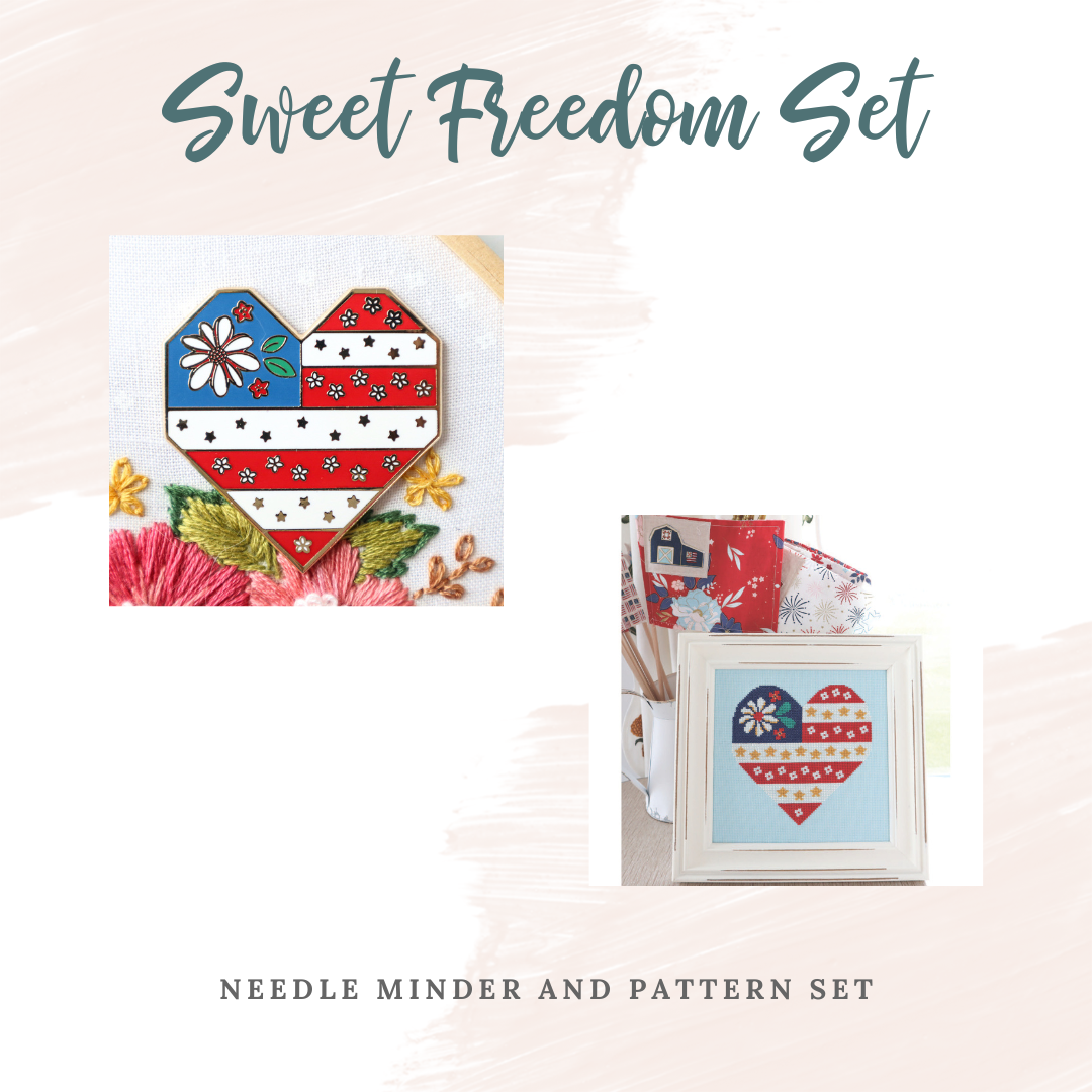Sweet Freedom Needle Minder and Pattern Set – Flamingo Toes