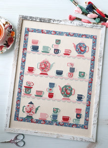 Tea Party Cross Stitch Paper Pattern