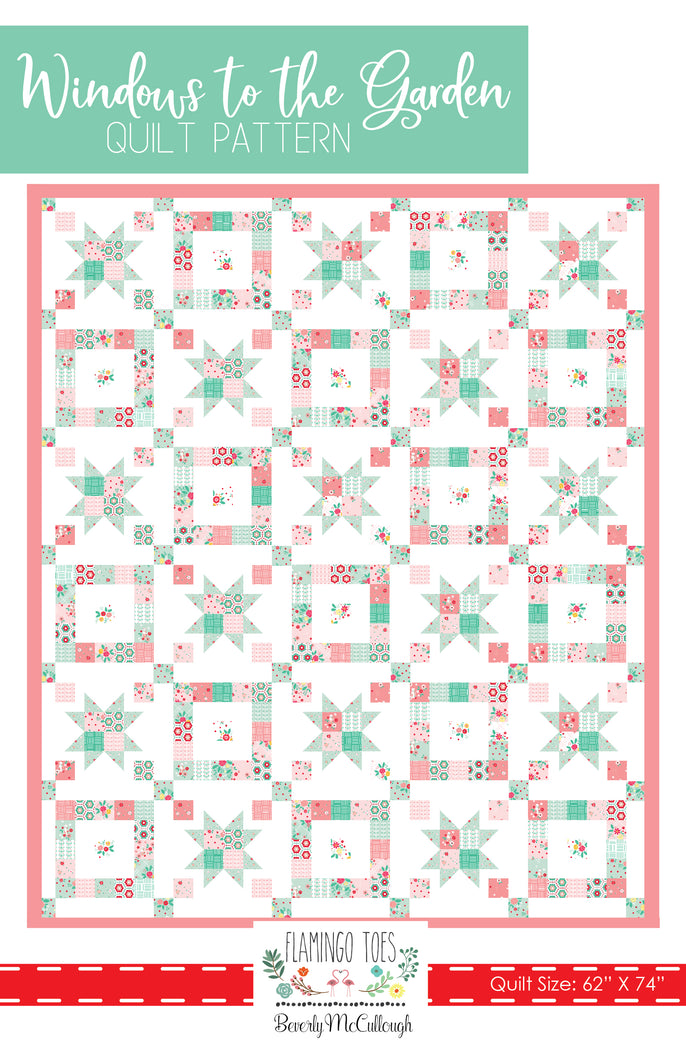 Windows to the Garden PDF Quilt Pattern DOWNLOAD
