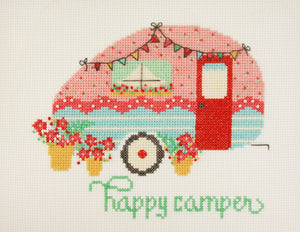 Happy Camper Cross Stitch Paper Pattern