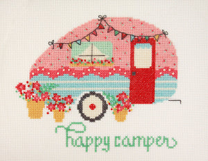 Happy Camper Cross Stitch Paper Pattern