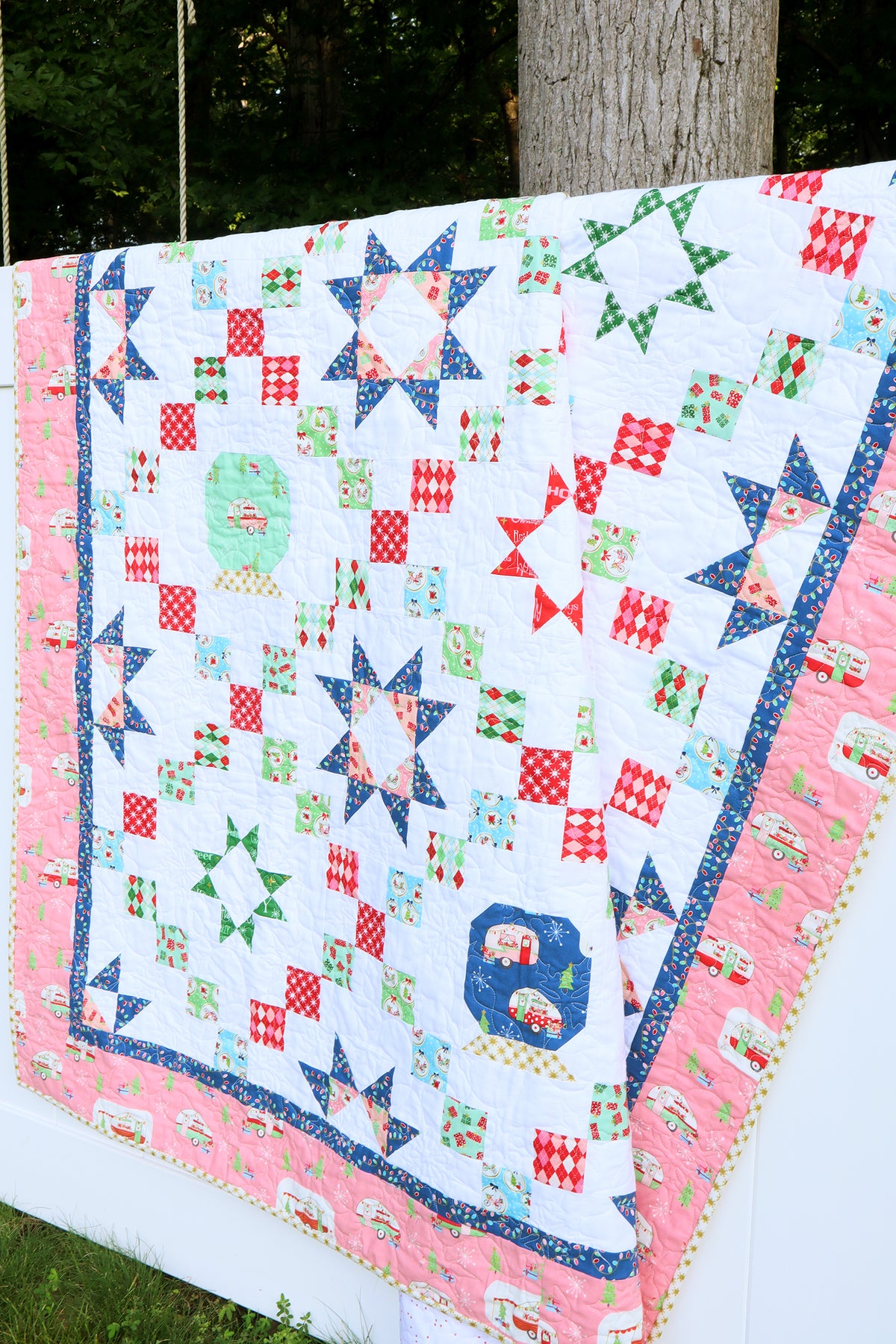 Starry Snow Globe Quilt PDF Pattern – Flamingo Toes