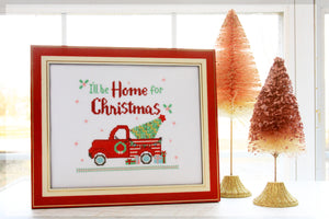 I'll Be Home For Christmas Stitch PDF Pattern