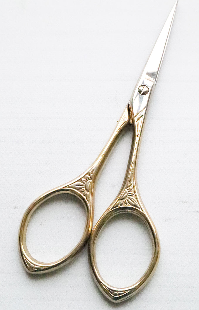 Delicate Gold Embroidery Scissors