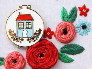 Sweet Home Embroidery Hoop Magnetic Needle Minder