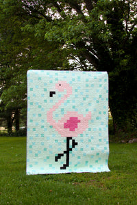 Fabulous Flamingo Quilt Paper Pattern