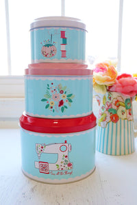 Sewing Room Nesting Canister Set