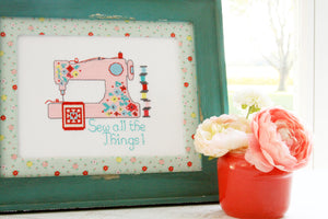 Sew All The Things Paper Cross Stitch Pattern!