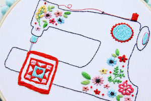 Floral Sewing Machine Embroidery Pattern
