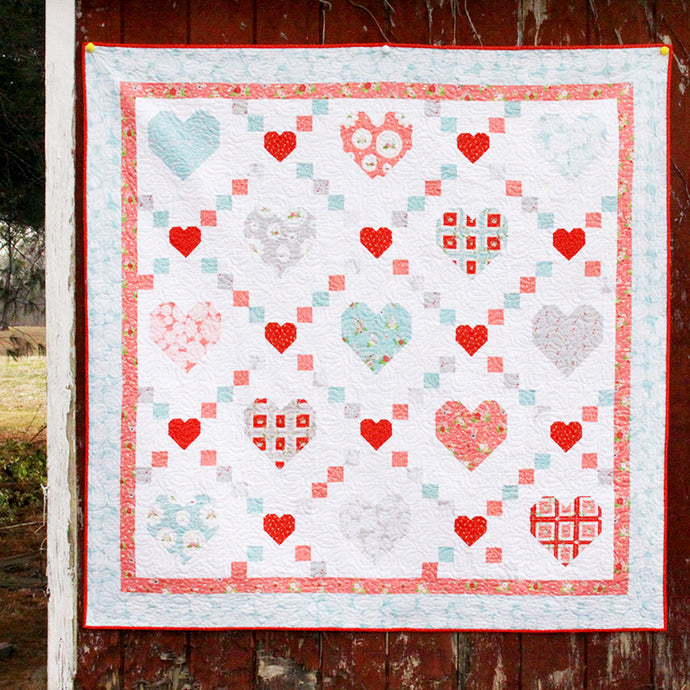 Hearts and Kisses PAPER Quilt Pattern
