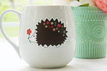Floral Hedgehog Vinyl Sticker