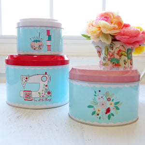 Sewing Room Nesting Canister Set