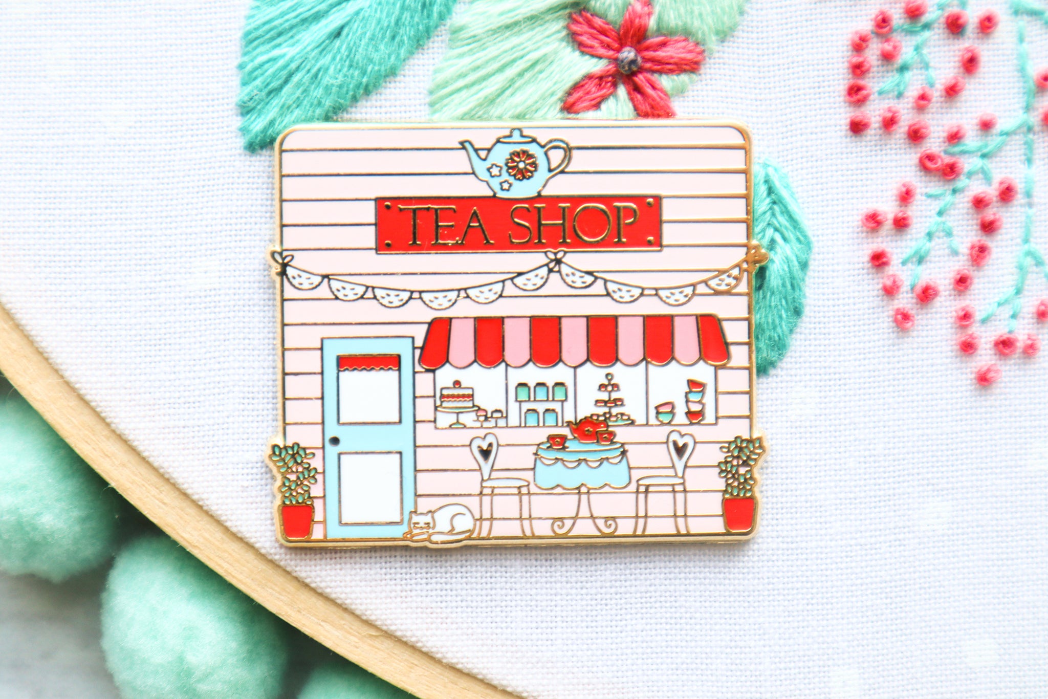 Tea Shop Main Street Magnetic Needle Minder – Flamingo Toes