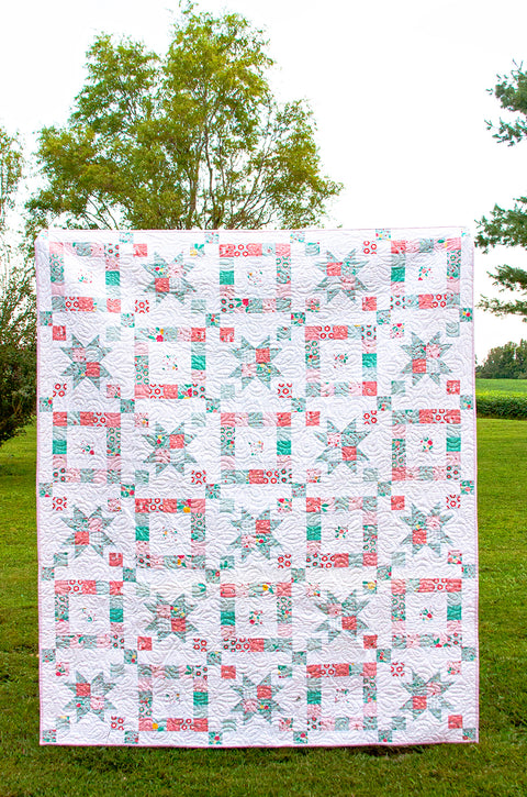 Windows to the Garden Quilt Paper Pattern – Flamingo Toes