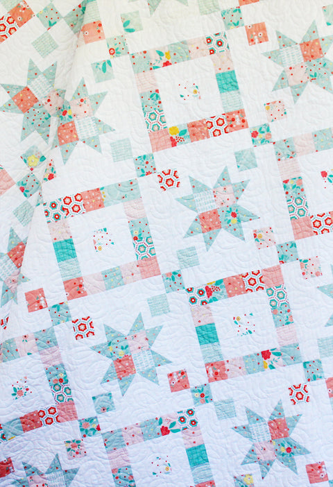 Windows to the Garden Quilt Paper Pattern – Flamingo Toes