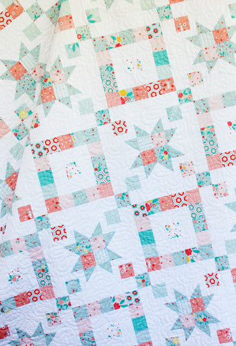 Windows to the Garden Quilt PDF Pattern – Flamingo Toes