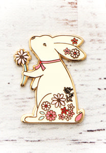 Floral Bunny Magnetic Needle Minder