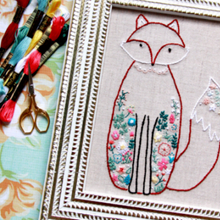 Francine the Floral Fox PDF Embroidery Pattern