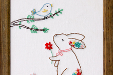 Rosie the Floral Rabbit Embroidery Pattern