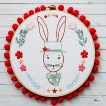 Rabbit Portrait PDF Embroidery Pattern